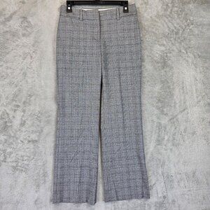 LOFT Pants Womens 2 Petite Julie Trouser Dress Plaid Workwear Stretch Polyester